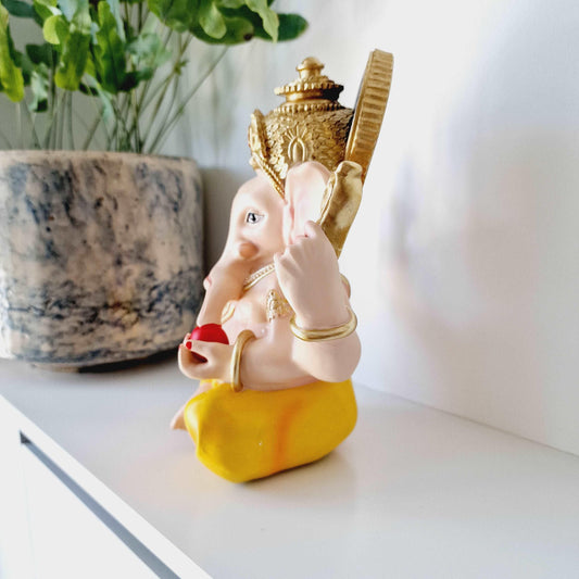 Colourful Ganesh Statue - Black Qubd