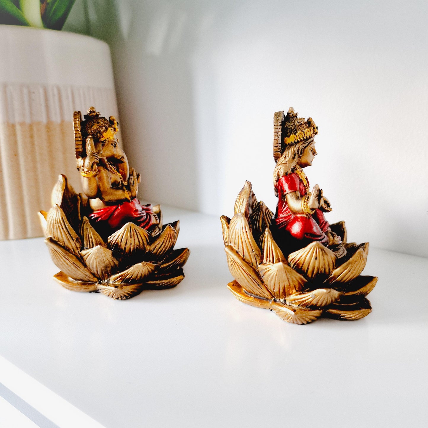 Ganesh and Lakshmi Set - Black Qubd