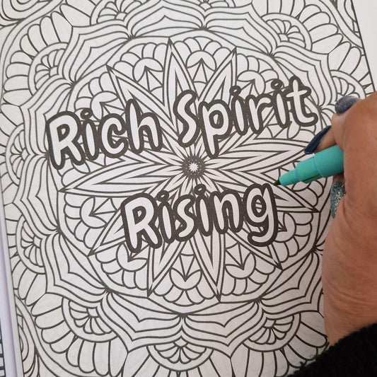 My Money Manifesting Colouring Book - Black Qubd