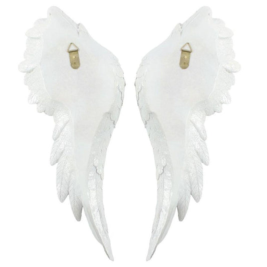 White Large Angel Wings Wall Mounted