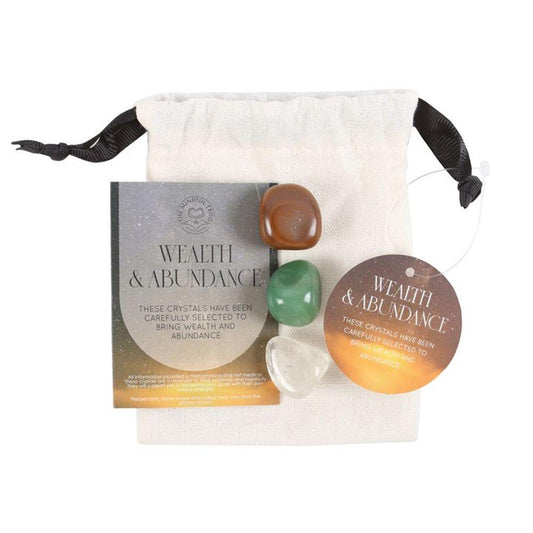 Wealth & Abundance Healing Crystal Set - Black Qubd