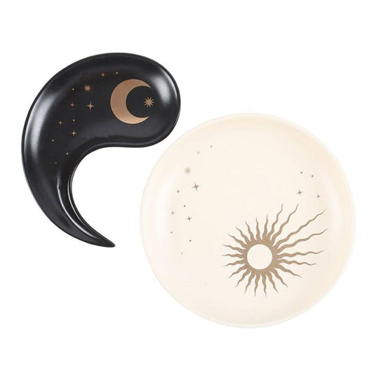 Yin Yang Stacking Trinket Dish - Black Qubd