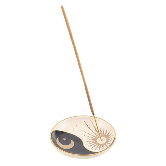 Yin Yang Incense Stick Holder - Black Qubd