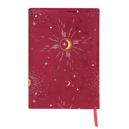 Fire Element Velvet A5 Notebook - Black Qubd