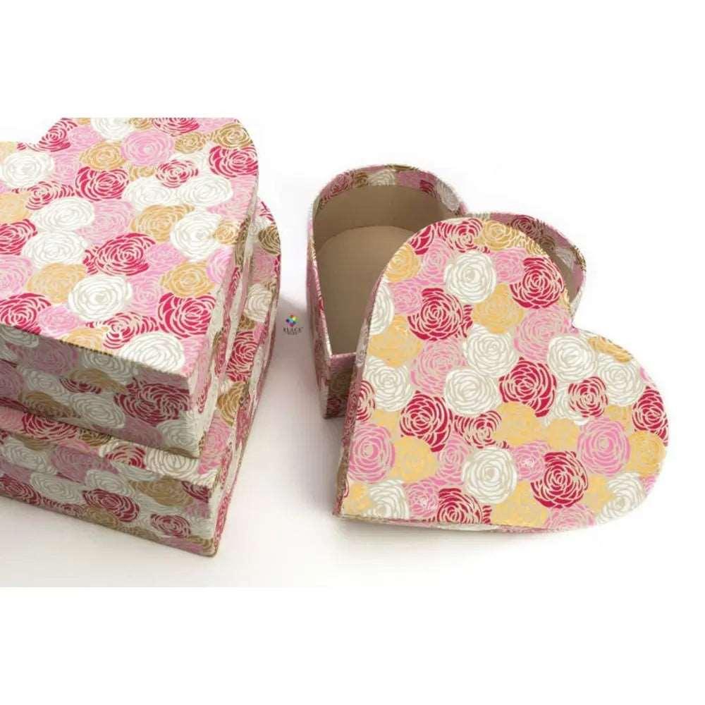 Roses Gift Boxes - Hearts - Black Qubd