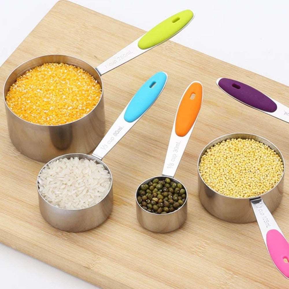 Measuring Cups and Spoons Set - Black Qubd