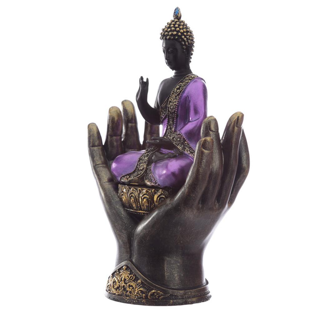 Hands Protector Buddha Statue - Black Qubd