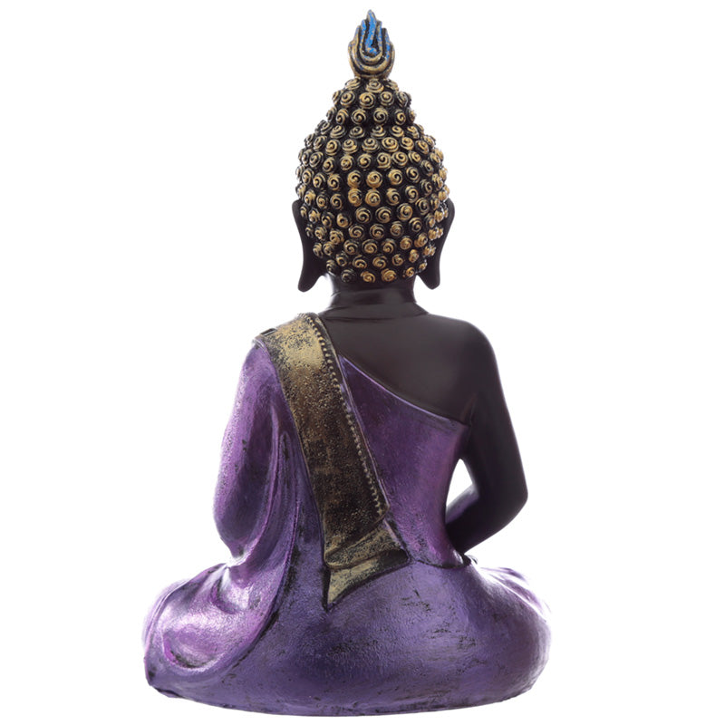 Meditating Buddha Statue - Black Qubd