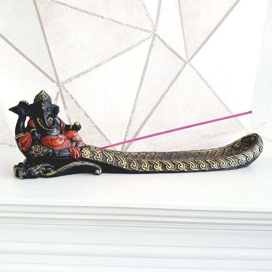 Ganesh Incense Holder Black Qubd